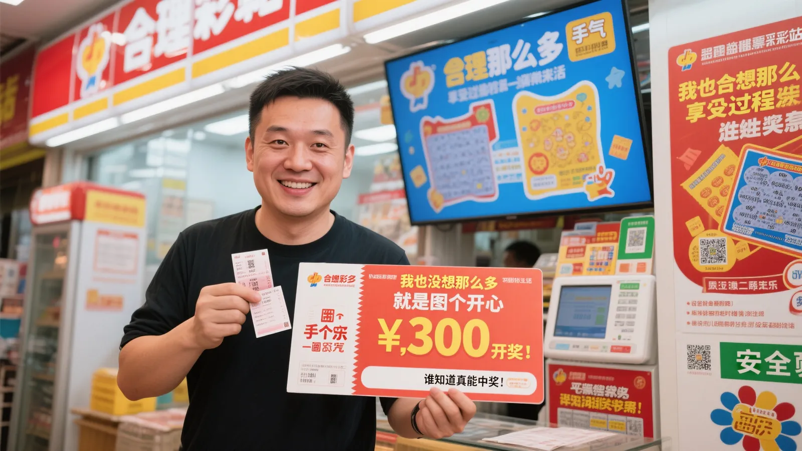 男子路过彩站随手一刮，竟中福彩60万大奖