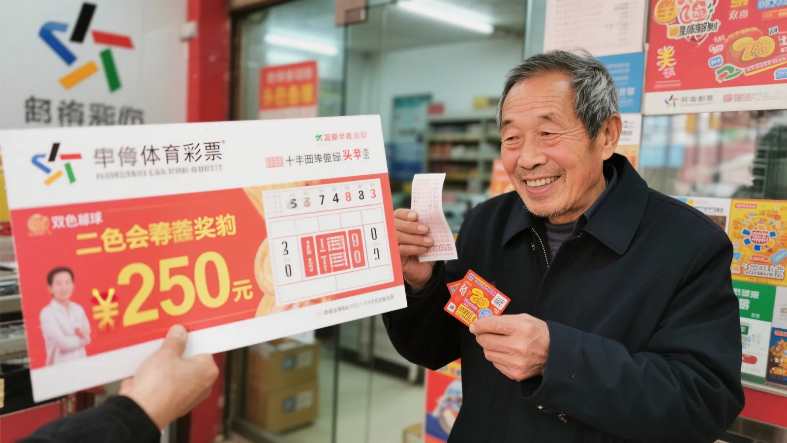 老彩民随手刮彩票中百万大奖，多次确认难掩惊喜