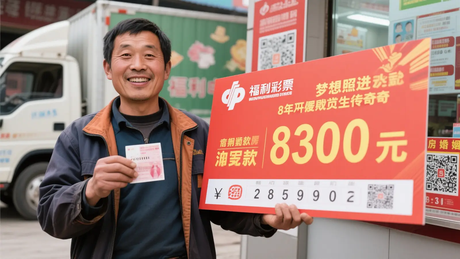 货车司机坚持8年终中福彩830万：清偿债务+购置新婚房